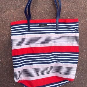 Kate Spade Striped Canvas Tote